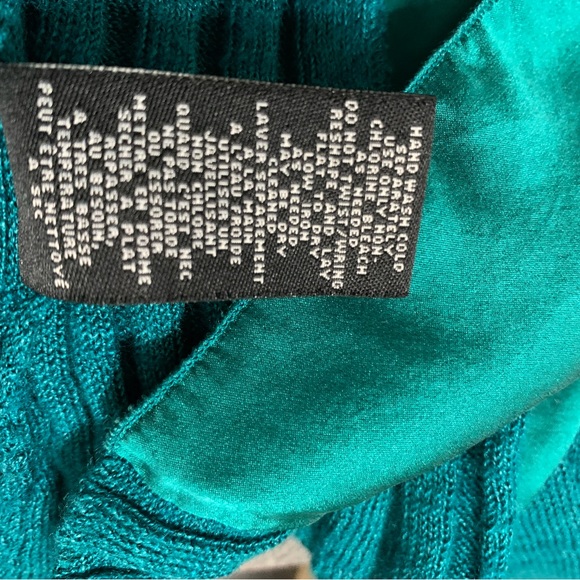 Knitted and knitted cardigan sweater, green, xs - Picture 3 of 6